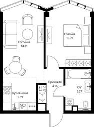 1-BD Apartment Sale, 43.93平方米 at MIRA, Mira Avenue, Moscow, Russia #2 1-BD Apartment Sale, 43.93平方米 at MIRA, Mira Avenue, Moscow, Russia #2