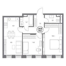 3-BD Apartment Sale, 59平方米 at Admiral, Shosseynaya Street, 4А, Moscow, Russia #2 3-BD Apartment Sale, 59平方米 at Admiral, Shosseynaya Street, 4А, Moscow, Russia #2