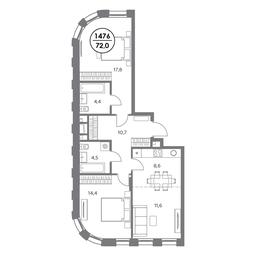 3-BD Apartment Sale, 72平方米 at Admiral, Shosseynaya Street, 4А, Moscow, Russia #3 3-BD Apartment Sale, 72平方米 at Admiral, Shosseynaya Street, 4А, Moscow, Russia #3