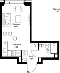 Apartment Sale, 24.46平方米 at SET, Vereyskaya Street, Moscow, Russia #4