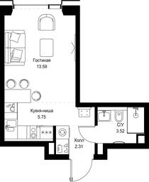 Apartment Sale, 25.17平方米 at SET, Vereyskaya Street, Moscow, Russia #2 Apartment Sale, 25.17平方米 at SET, Vereyskaya Street, Moscow, Russia #2
