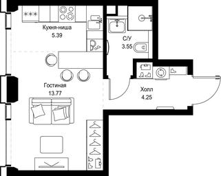 Apartment Sale, 26.96平方米 at SET, Vereyskaya Street, Moscow, Russia #3