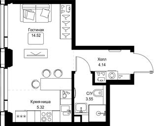 Apartment Sale, 27.53平方米 at SET, Vereyskaya Street, Moscow, Russia #2