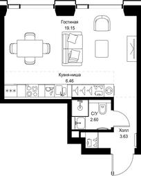Apartment Sale, 31.84平方米 at SET, Vereyskaya Street, Moscow, Russia #4