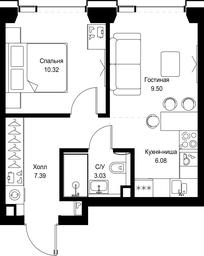 Продажа 1-комн. квартиры, 36,32 м² в ЖК «SET (Сет)», Верейская улица, Москва, Россия #4