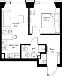 1-BD Apartment Sale, 36.41 sq. m. at SET, Vereyskaya Street, Moscow, Russia #3 1-BD Apartment Sale, 36.41 sq. m. at SET, Vereyskaya Street, Moscow, Russia #3