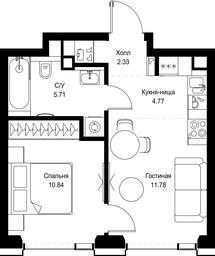 1-BD Apartment Sale, 35.43 sq. m. at SET, Vereyskaya Street, Moscow, Russia #2 1-BD Apartment Sale, 35.43 sq. m. at SET, Vereyskaya Street, Moscow, Russia #2