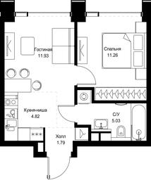 1-BD Apartment Sale, 34.83 sq. m. at SET, Vereyskaya Street, Moscow, Russia #2 1-BD Apartment Sale, 34.83 sq. m. at SET, Vereyskaya Street, Moscow, Russia #2