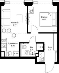 1-BD Apartment Sale, 37.32 sq. m. at SET, Vereyskaya Street, Moscow, Russia #3 1-BD Apartment Sale, 37.32 sq. m. at SET, Vereyskaya Street, Moscow, Russia #3