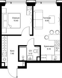 1-BD Apartment Sale, 36.71 sq. m. at SET, Vereyskaya Street, Moscow, Russia #2 1-BD Apartment Sale, 36.71 sq. m. at SET, Vereyskaya Street, Moscow, Russia #2