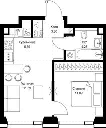 Продажа 1-комн. квартиры, 35,4 м² в ЖК «SET (Сет)», Верейская улица, Москва, Россия #2