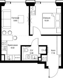 1-BD Apartment Sale, 36.99平方米 at SET, Vereyskaya Street, Moscow, Russia #2 1-BD Apartment Sale, 36.99平方米 at SET, Vereyskaya Street, Moscow, Russia #2