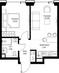 1-BD Apartment Sale, 37.58 sq. m. at SET, Vereyskaya Street, Moscow, Russia #4