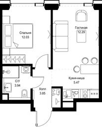 1-BD Apartment Sale, 37.58 sq. m. at SET, Vereyskaya Street, Moscow, Russia #4