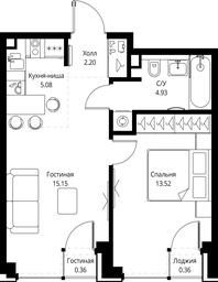 1-BD Apartment Sale, 41.6平方米 at SET, Vereyskaya Street, Moscow, Russia #4