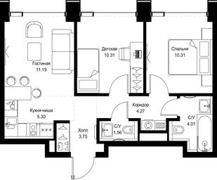 2-BD Apartment Sale, 50.7 sq. m. at SET, Vereyskaya Street, Moscow, Russia #3 2-BD Apartment Sale, 50.7 sq. m. at SET, Vereyskaya Street, Moscow, Russia #3