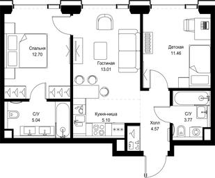 Продажа 2-комн. квартиры, 55,65 м² в ЖК «SET (Сет)», Верейская улица, Москва, Россия #3 Продажа 2-комн. квартиры, 55,65 м² в ЖК «SET (Сет)», Верейская улица, Москва, Россия #3