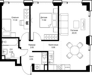 Продажа 2-комн. квартиры, 62,22 м² в ЖК «SET (Сет)», Верейская улица, Москва, Россия #3 Продажа 2-комн. квартиры, 62,22 м² в ЖК «SET (Сет)», Верейская улица, Москва, Россия #3