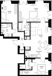 3-BD Apartment Sale, 97.07 sq. m. at SET, Vereyskaya Street, Moscow, Russia #4