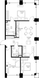 3-BD Apartment Sale, 85.78 sq. m. at SET, Vereyskaya Street, Moscow, Russia #3