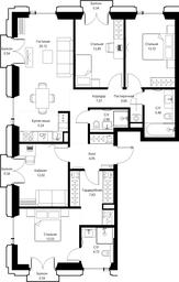 4-BD Apartment Sale, 112.22 sq. m. at SET, Vereyskaya Street, Moscow, Russia #3 4-BD Apartment Sale, 112.22 sq. m. at SET, Vereyskaya Street, Moscow, Russia #3