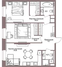 2-BD Apartment Sale, 77平方米 at Legacy, Michurinsky Avenue, 30А, Moscow, Russia #3 2-BD Apartment Sale, 77平方米 at Legacy, Michurinsky Avenue, 30А, Moscow, Russia #3