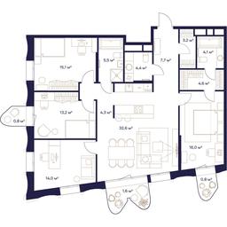 4-BD Apartment Sale, 127.9平方米 at Soyuz, Selskokhozyaystvennaya Street, Moscow, Russia #2 4-BD Apartment Sale, 127.9平方米 at Soyuz, Selskokhozyaystvennaya Street, Moscow, Russia #2