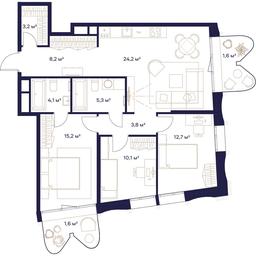 3-BD Apartment Sale, 90 sq. m. at Soyuz, Selskokhozyaystvennaya Street, Moscow, Russia #3 3-BD Apartment Sale, 90 sq. m. at Soyuz, Selskokhozyaystvennaya Street, Moscow, Russia #3