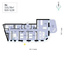 Apartment Sale, 153.78 sq. m. at SberCity, zhiloy kompleks Sbersiti, Rublyovo-Arkhangelskoye Microdistrict, Moscow, Russia #3