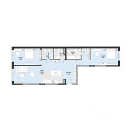 1-BD Apartment Sale, 118.66平方米 at Dom po ul. Sadovnicheskaya, Sadovnicheskaya Street, Moscow, Russia #3