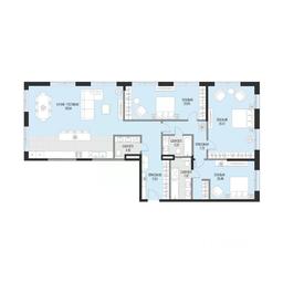 2-BD Apartment Sale, 171.5平方米 at Dom po ul. Sadovnicheskaya, Sadovnicheskaya Street, Moscow, Russia #4