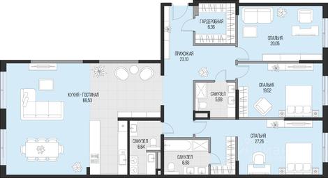 2-BD Apartment Sale, 182.27 sq. m. at Dom po ul. Sadovnicheskaya, Sadovnicheskaya Street, Moscow, Russia #3 2-BD Apartment Sale, 182.27 sq. m. at Dom po ul. Sadovnicheskaya, Sadovnicheskaya Street, Moscow, Russia #3