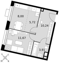 2-BD Apartment Sale, 39.54平方米 at Dvizhenie. Govorovo, Центральная улица, 47, деревня Говорово, поселение Московский, Москва, Россия #3 2-BD Apartment Sale, 39.54平方米 at Dvizhenie. Govorovo, Центральная улица, 47, деревня Говорово, поселение Московский, Москва, Россия #3