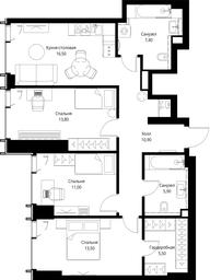 3-BD Apartment Sale, 84.5平方米 at VEER, Vereyskaya Street, Moscow, Russia #3 3-BD Apartment Sale, 84.5平方米 at VEER, Vereyskaya Street, Moscow, Russia #3