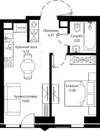 1-BD Apartment Sale, 34.76 sq. m. at Jois, 3rd Silikatny Drive, 10, Moscow, Russia #2 1-BD Apartment Sale, 34.76 sq. m. at Jois, 3rd Silikatny Drive, 10, Moscow, Russia #2