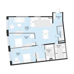 1-BD Apartment Sale, 127.23平方米 at Dom po ul. Sadovnicheskaya, Sadovnicheskaya Street, Moscow, Russia #3