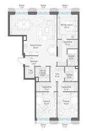 3-BD Apartment Sale, 156 sq. m. at Tishinskiy bulvar, Gruzinsky Val Street, 10, Moscow, Russia #4