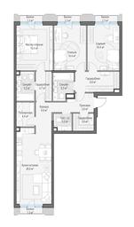 2-BD Apartment Sale, 121.3平方米 at Tishinskiy bulvar, Gruzinsky Val Street, 10, Moscow, Russia #2 2-BD Apartment Sale, 121.3平方米 at Tishinskiy bulvar, Gruzinsky Val Street, 10, Moscow, Russia #2