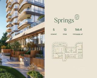4-BD Apartment Sale, 166.4 sq. m. at Springs (Springs), Malaya Filyovskaya Street, 46, Moscow, Russia #4
