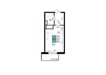 Apartment Sale, 26.8 sq. m. at Mikrorayon 6 6A, 6A mikrorayon, Odintsovo, Moscow Region, Russia #2 Apartment Sale, 26.8 sq. m. at Mikrorayon 6 6A, 6A mikrorayon, Odintsovo, Moscow Region, Russia #2