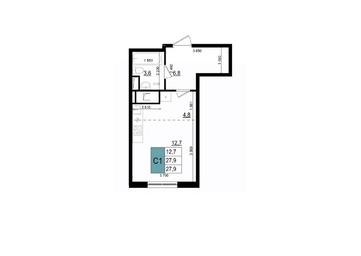 Apartment Sale, 27.9 sq. m. at Mikrorayon 6 6A, 6A mikrorayon, Odintsovo, Moscow Region, Russia #2