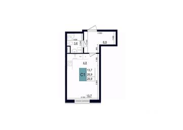 Apartment Sale, 28.9 sq. m. at Mikrorayon 6 6A, 6A mikrorayon, Odintsovo, Moscow Region, Russia #2 Apartment Sale, 28.9 sq. m. at Mikrorayon 6 6A, 6A mikrorayon, Odintsovo, Moscow Region, Russia #2