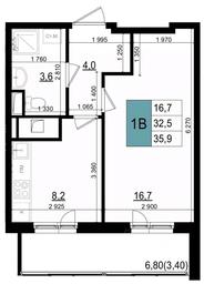 Apartment Sale, 35.9 sq. m. at Mikrorayon 6 6A, 6A mikrorayon, Odintsovo, Moscow Region, Russia #3 Apartment Sale, 35.9 sq. m. at Mikrorayon 6 6A, 6A mikrorayon, Odintsovo, Moscow Region, Russia #3
