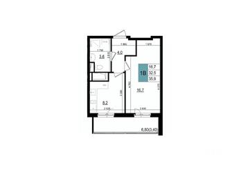 Apartment Sale, 35.9 sq. m. at Mikrorayon 6 6A, 6A mikrorayon, Odintsovo, Moscow Region, Russia #2 Apartment Sale, 35.9 sq. m. at Mikrorayon 6 6A, 6A mikrorayon, Odintsovo, Moscow Region, Russia #2