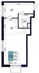 Apartment Sale, 35.3 sq. m. at Mikrorayon 6 6A, 6A mikrorayon, Odintsovo, Moscow Region, Russia #3