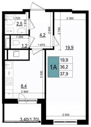 Apartment Sale, 37.9 sq. m. at Mikrorayon 6 6A, 6A mikrorayon, Odintsovo, Moscow Region, Russia #3