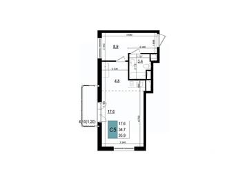 Apartment Sale, 35.9 sq. m. at Mikrorayon 6 6A, 6A mikrorayon, Odintsovo, Moscow Region, Russia #2