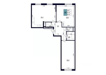 1-BD Apartment Sale, 81.5 sq. m. at Mikrorayon 6 6A, 6A mikrorayon, Odintsovo, Moscow Region, Russia #2 1-BD Apartment Sale, 81.5 sq. m. at Mikrorayon 6 6A, 6A mikrorayon, Odintsovo, Moscow Region, Russia #2