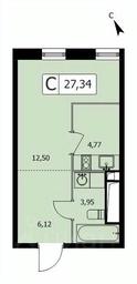 Apartment Sale, 27.4 sq. m. at SELF (Self), 3rd Grazhdanskaya Street, 35, Moscow, Russia #4
