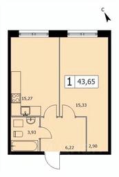 Apartment Sale, 43.2 sq. m. at SELF (Self), 3rd Grazhdanskaya Street, 35, Moscow, Russia #2